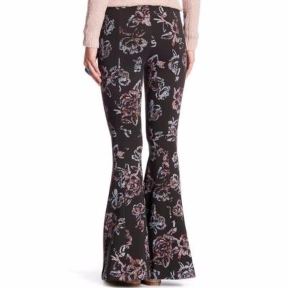 floral flare pants